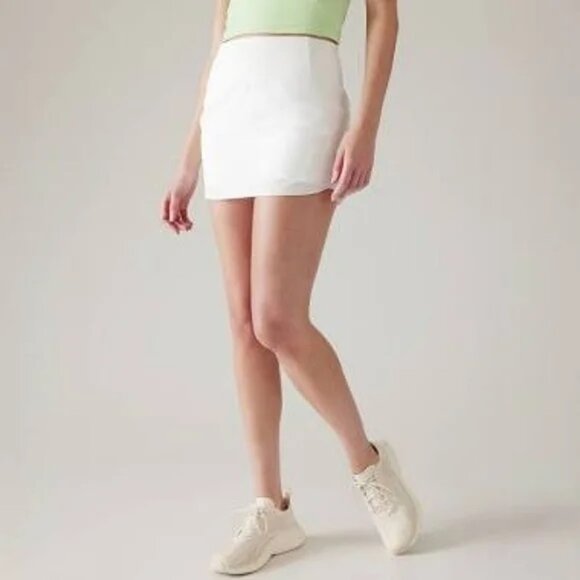 Athleta White Run With It Skort Size Small - Picture 1 of 9